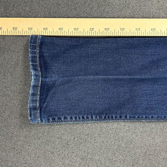 DU/ER Performance Jeans Womens 26x32 Slim Straight Mid Rise Stone Dark Stretch - Picture 13 of 13